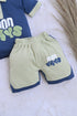 Good Vibes Panelled Polo Short Set