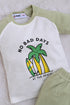 Beach Mood Printed Raglan Interlock Short Set