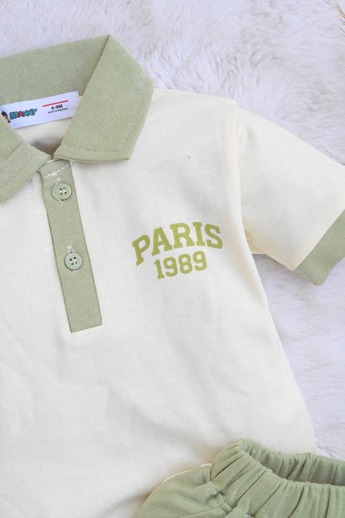Urban Paris Panelled Polo Short Set