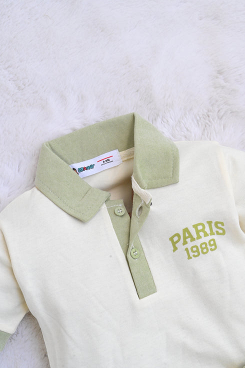 Urban Paris Panelled Polo Short Set