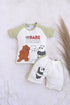 Bear Buddies Printed Raglan Interlock Short Set