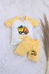 Little Builder Printed Raglan Interlock Short Set