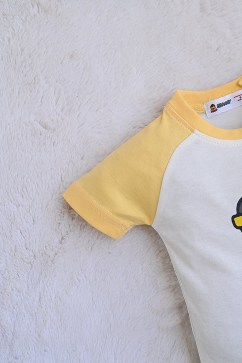 Little Builder Printed Raglan Interlock Short Set