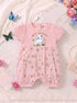 Cute Lamb Embroidered Frilled Romper