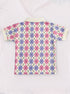 Pastel Argyle Polo Skirt Set