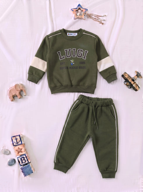 Super Mario Panelled Sweatshirt Set
