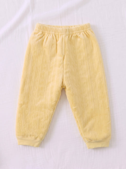 Kitty Applique Quilted Fleece Co-ord Set (Yellow)
