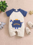 Dino Trail Buttoned Romper