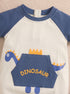 Dino Trail Buttoned Romper