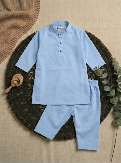 Traditional Thobe Set (Sky Blue)
