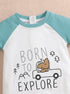 Born To Explore Buttoned Romper