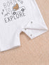 Born To Explore Buttoned Romper