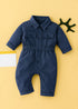 Non-Denim Baby Jumpsuit (Navy)