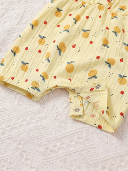 Pastel Orchard Collar Baby Romper