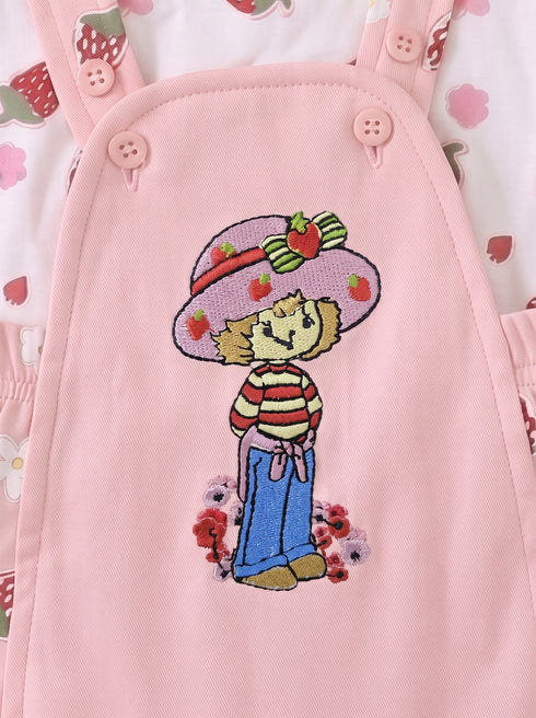 2-Pc Berry Belle Dungaree Set