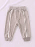 Ribbed Quarter-Zip Raglan Set (Heather Brown)