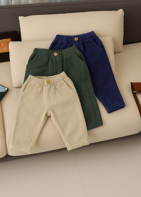 Pack Of Three Ribbed Pants