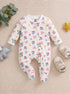 Bow Blossom Interlock Footed Sleepsuit