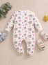 Bow Blossom Interlock Footed Sleepsuit