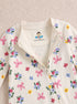 Bow Blossom Interlock Footed Sleepsuit