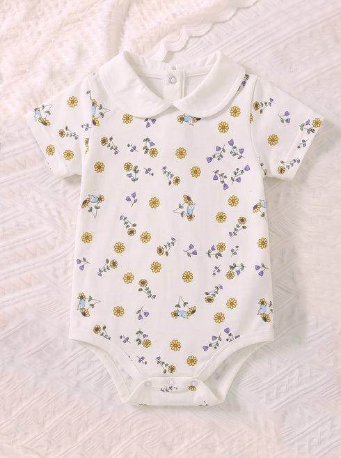 2-Pc Daisy Meadow Dungaree Set