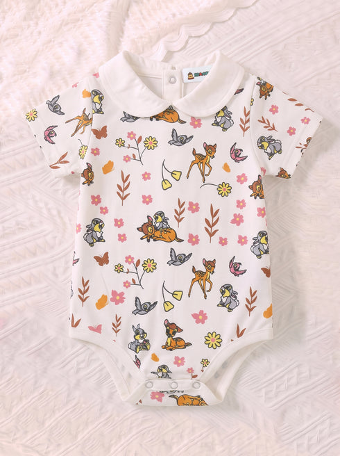 2-Pc Bambi Bloom Dungaree Set