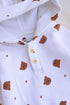 Bear Printed Fleece Hooded Sleepsuit