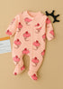 Sweet Treats Frilled Zipper Fleece Footed Sleepsuit