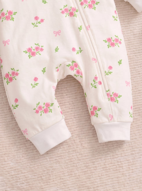 Blossom Bloom Interlock Sleepsuit