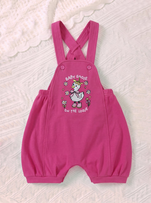 2-Pc Goose Tales Dungaree Set