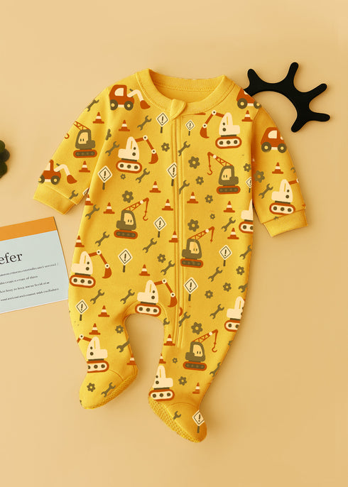 Builder Buddies Fleece Footed Sleepsuit