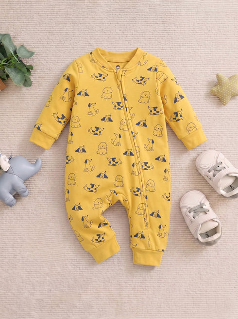 Animal Club Interlock Sleepsuit