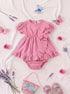 Pink Bella Bow Ruffle Frock Set