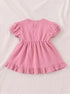 Pink Bella Bow Ruffle Frock Set