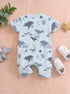 Blue Whale Zip-Up Romper