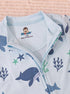 Blue Whale Zip-Up Romper