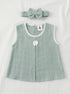 Green Bow Frock Set with Headband