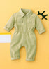 Non-Denim Baby Jumpsuit (Light Green)