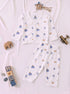 Dream Journey Full Sleeve Night Suit Set (White)