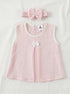 Baby Pink Bow Frock Set with Headband