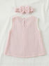 Baby Pink Bow Frock Set with Headband