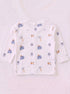 Dream Journey Full Sleeve Night Suit Set (White)