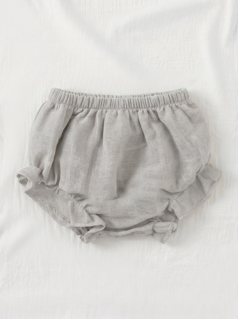 Grey Bow Frock Set with Headband
