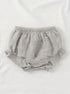 Grey Bow Frock Set with Headband