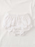Rosy White Bow Frock Set with Headband