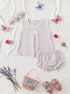 Light Pink Bow Frock Set with Headband