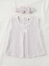 Light Pink Bow Frock Set with Headband