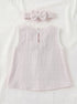 Light Pink Bow Frock Set with Headband