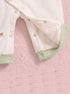 Cute Bear Textured Romper (Green)