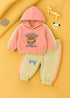 Cheerful Bear Fleece Hooded Set